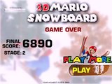 3D Mario Snowboard Super Mario 3D world carts 3D game jeux video en ligne Cartoon Full Episodes kp