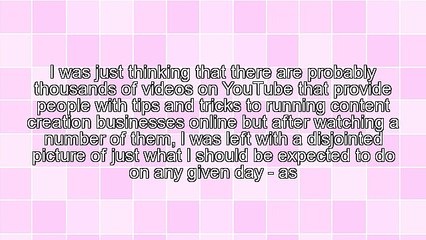 An Average Day in the Life of a Content Creator