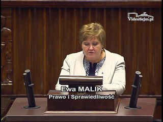 Poseł Ewa Malik - Wystąpienie z dnia 01 grudnia 2016 roku.