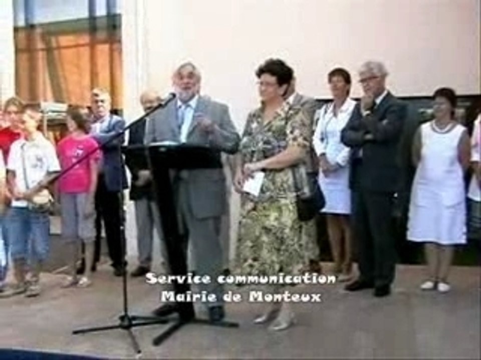 Inauguration de l'école Lucie Aubrac à Monteux, Vaucluse.
