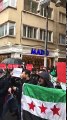 مظاهرة أمام القنصلية الروسية في فرانكفورت تنديدا بالمجازر في حلب السورية