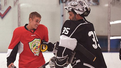 Justin Bieber Gets into near-brawl during hockey game