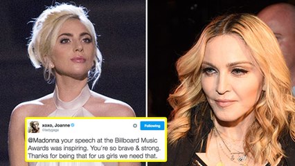 Lady Gaga Praises Madonna Billboard Women in Music Speech on Twitter
