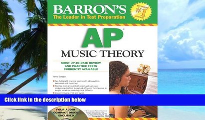 Pre Order Barron s AP Music Theory with Audio Compact Discs Nancy Scoggin On CD