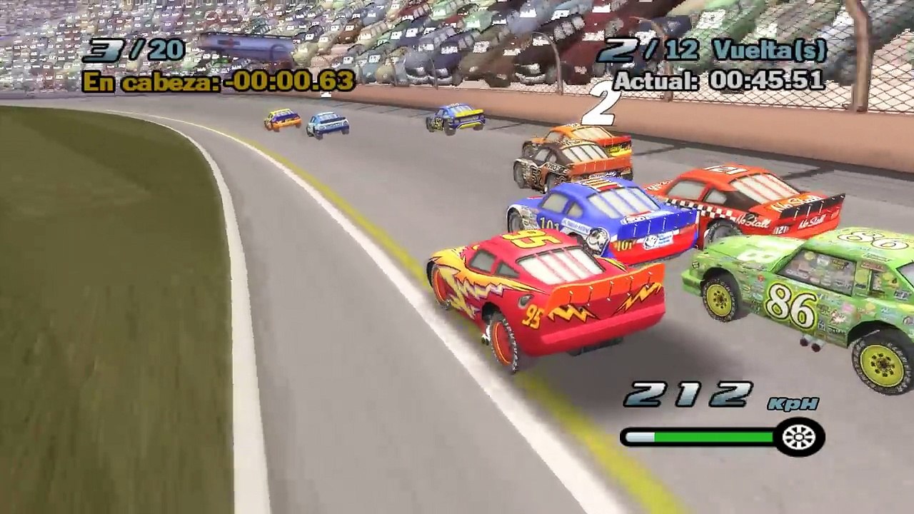 DISNEY CARS EN ESPAÑOL EL JUEGO DE RAYO MCQUEEN Y MACK TRUCK TUNERS PIXAR DE 2006