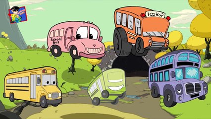 Finger Family The Wheels On The Bus Nursery Rhyme | Bus Finger Family Kids Song