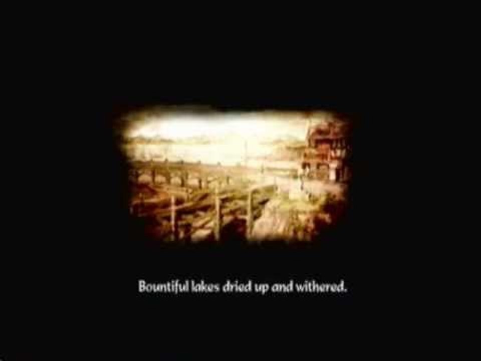 Bountiful lakes dried up and withered