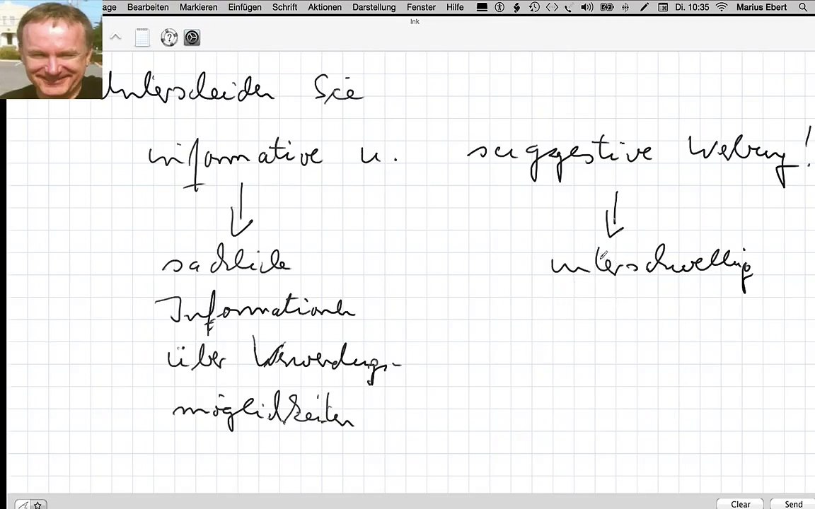 Unterscheiden Sie informative u suggestive Werbung!