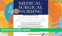 Hardcover Medical-Surgical Nursing: Reviews and Rationales (Prentice Hall Nursing Reviews