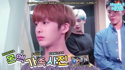 [Sub Esp] 161209 Dukgune Monsta X tomando foto familiar
