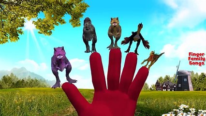 Dinosaurs Finger Family Nursery Rhymes For Children | Godzilla Finger Family Songs For Babies