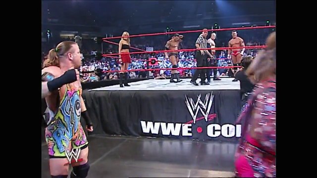 Batista & Randy Orton & Kane vs Goldberg & Shawn Michaels & Rob Van Dam Raw 12.01.2003