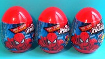 MARVEL SpiderMan surprise eggs!!! Unboxing 3 SPIDERMAN eggs surprise!