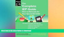 Hardcover The Complete IEP Guide: How to Advocate for Your Special Ed Child Full Book
