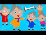 Five Old Grannies Jumping On The Bed | Original Rhymes By Kids Channel