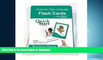 READ ASL Flash Cards - Quick Start Pack - Learn Fun, Useful Signs with Vinyl Storage Pouch -