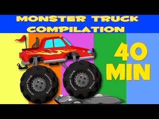 Monster Truck Stunts | Compilation | KIDS VIDEOS