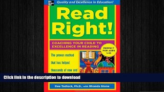 PDF Read Right: Coaching Your Child to Excellence in Reading