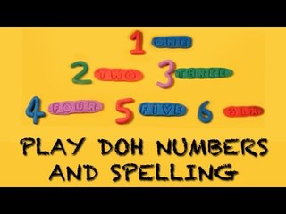 Play Doh Numbers | 1 to 10 | Number Rhymes | Number Spellings