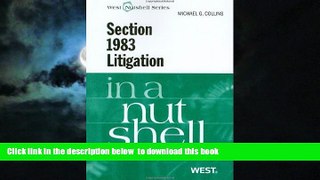 Buy Michael Collins Section 1983 Litigation in a Nutshell, 4th (In a Nutshell (West Publishing))