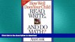 Pre Order How Well Does Your Child Read, Write, and Do Math?: Step-by-Step Methods for Parents to
