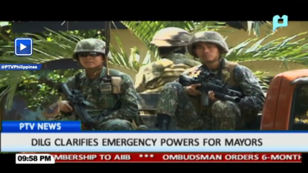 DILG clarifies emergency powers for mayors