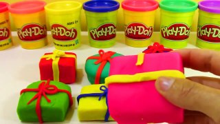 PlayDoh Surprise Presents with Peppa Pig! Learn colors for kids and toddlers!