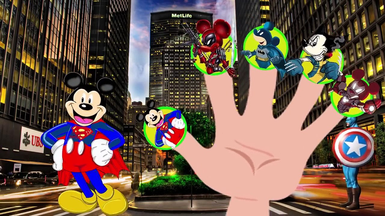 Super Hero Mickey Mouse Superman, Batman, Iron...