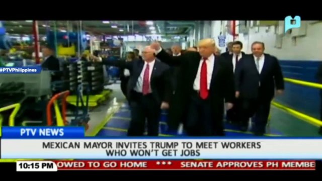 Mexican Mayor invites Trump to meet workers who won't get jobs