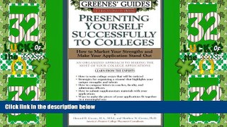 Best Price Greenes  Guide to Educational Planning: Presenting Yourself Successfully To Colleges