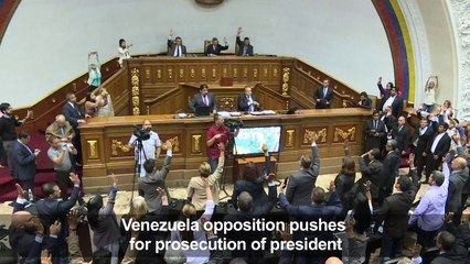 Venezuela opposition pushes for president's trial