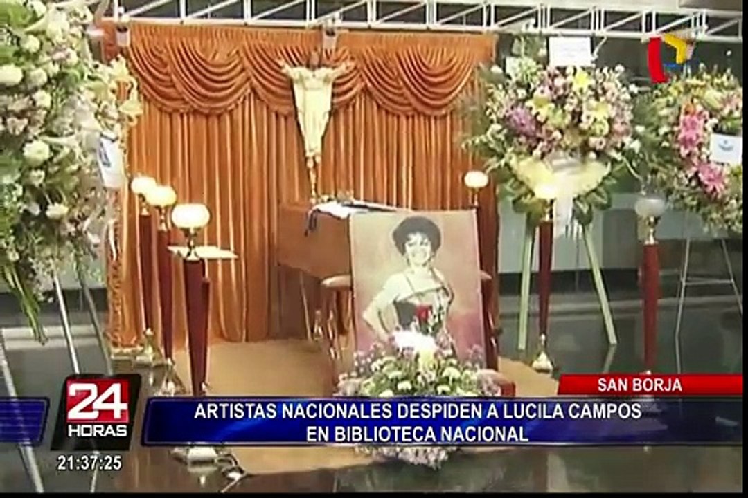 San Borja: artistas despiden a Lucila Campos en Biblioteca Nacional