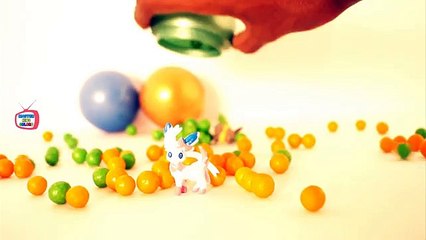 Learn Colors with Candy Pokemon Surprise Toys for Kids