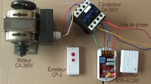 Comment Contrôler le Moteur CA 380V ou moteur triphasé avec Emetteur-Récepteur radio/pompe à eau