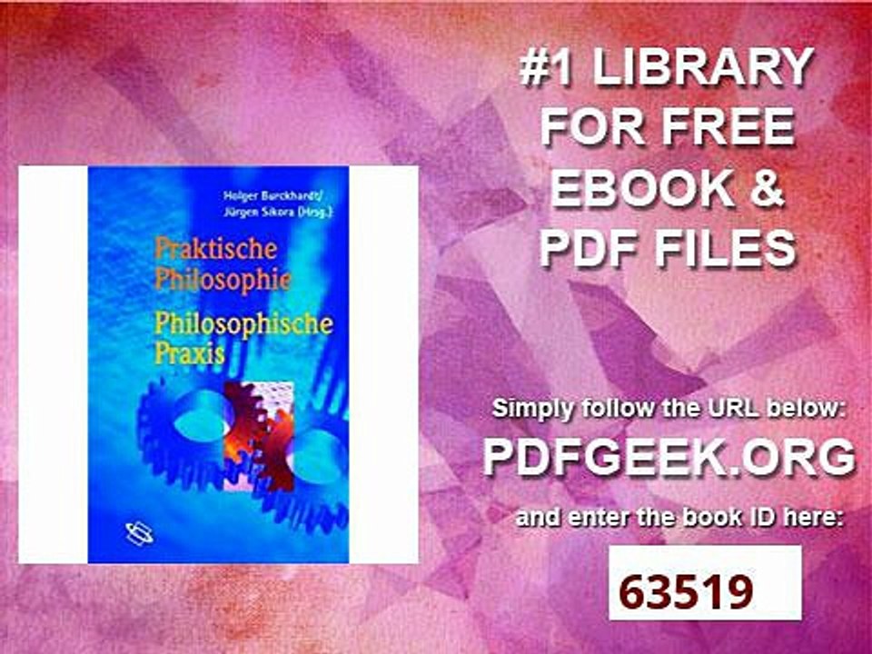 Praktische Philosophie - Philosophische Praxis