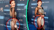 Bella Thorne No Underwear DRESS at Critics Choice Awards 2016