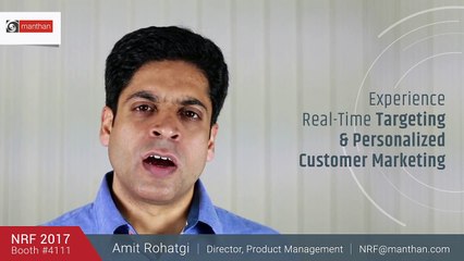 NRF 2017 | Amit Rohatgi | Director, Product Management | Booth No. #4111