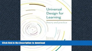 Pre Order Universal Design for Learning: Theory and Practice On Book