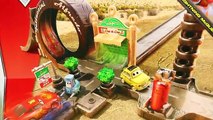 Disney Cars Luigi Loop Highway Hideout Lightning McQueen and Mater Jump Giant Corkscrew Loop Tire