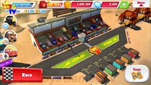 Dinoco Chick Hicks vs Tow Mater - Lightning McQueen Race Track
