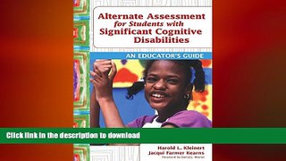 Free [PDF] Alternate Assessment for Students with Significant Cognitive Disabilities: An Educator