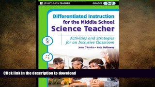 Read Book Differentiated Instruction for the Middle School Science Teacher: Activities and