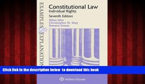 Pre Order Examples   Explanations: Constitutional Law: Individual Rights Allan Ides Full Ebook