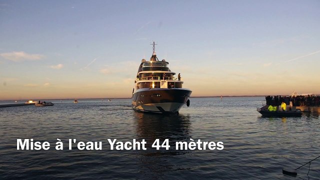 Mise à l'eau Yacht 44 mètres