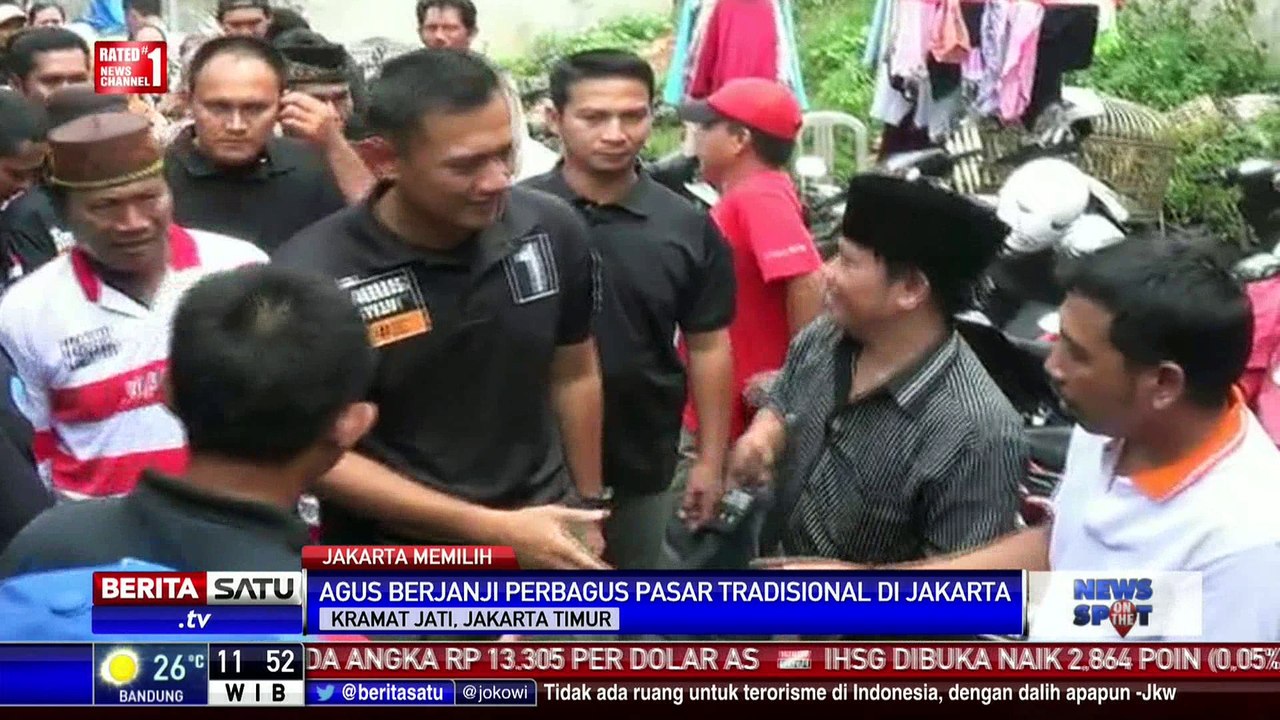Agus Janji Melibatkan Arsitek untuk Benahi Pasar Tradisional Jakarta