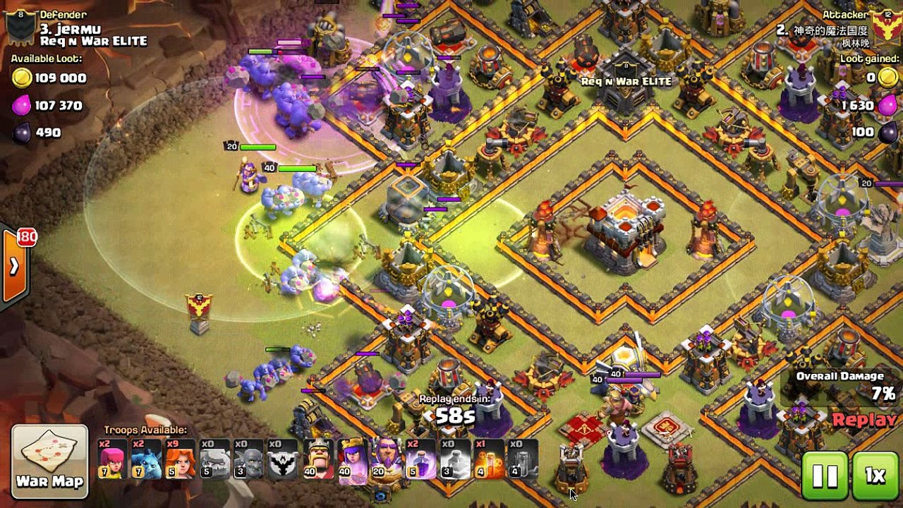 Clash of Clans | TOP OR BOTTOM? | Top Player Attacks TH 11 in Clan War?