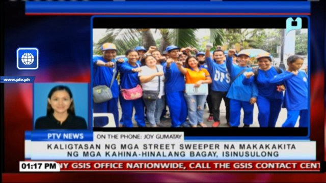 Kaligtasan ng mga street sweeper na makakakkita ng mga kahina-hinalang bagay, isinusulong
