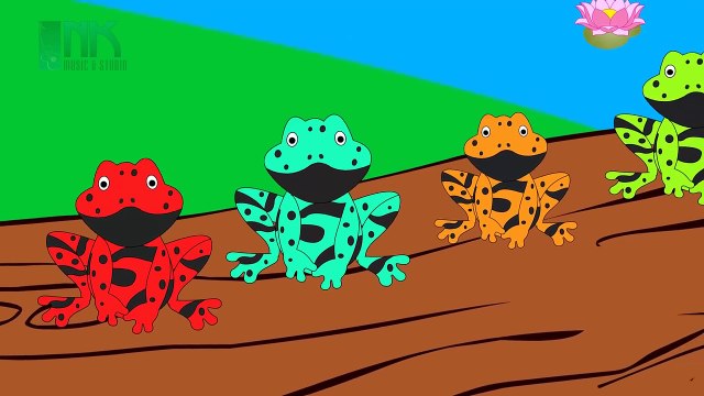 Five Little Speckled Frogs | Nursery Rhymes | Cartoon Animation Songs for Children