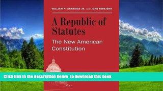 PDF [FREE] DOWNLOAD  A Republic of Statutes: The New American Constitution [DOWNLOAD] ONLINE