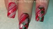 Easy Xmas Nails! | Holly and Candy Cane Nail Art Design Tutorial
